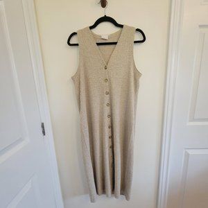 Oatmeal bodycon sweater dress